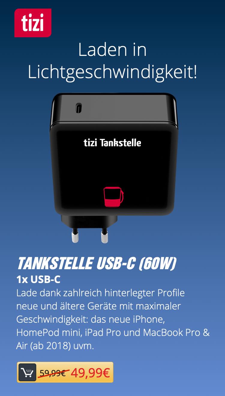 tizi Tankstelle USB-C (60W)