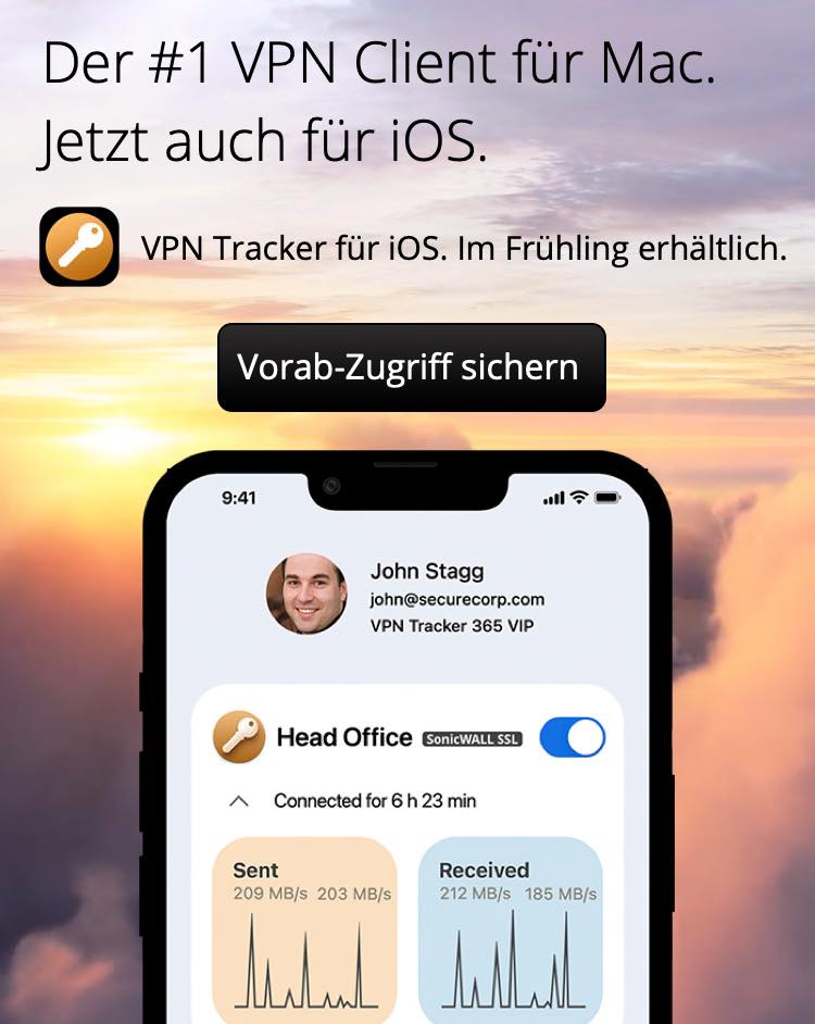 Coming soon: VPN Tracker für iOS