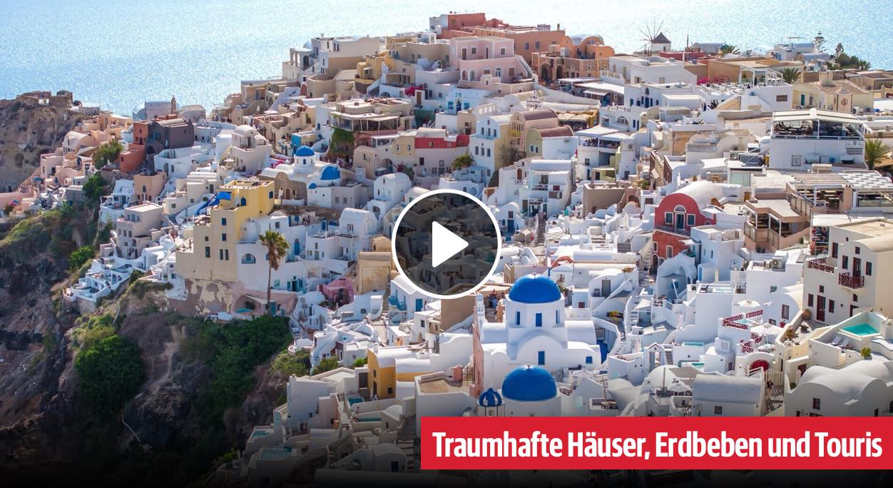 Santorini Tanz auf dem Vulkan Bild