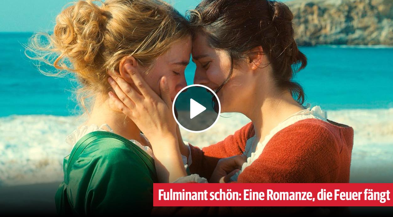 Porträt einer jungen Frau in Flammen Bild